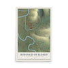 Map of the Borough of Eldred, McKean County, Pennsylvania, 12 x 18 inch unframed archival matte print
