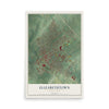 Map of Elizabethtown, Pennsylvania, 12 x 18 inch unframed archival matte print