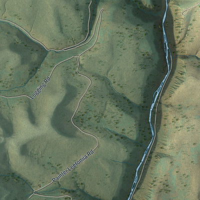 Second close-up of the map of Elk, Tioga County, Pennsylvania print showing more streets and buildings