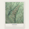 Enhaut, Pennsylvania map print, the full design