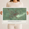 Map of the Borough of Ephrata, Lancaster County, Pennsylvania, 12 x 18 inch unframed archival matte print