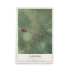 Map of Fairfield, Adams County, Pennsylvania, 12 x 18 inch unframed archival matte print