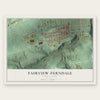 Fairview-Ferndale, Pennsylvania map print, the full design