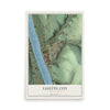 Map of Fayette City, Pennsylvania, 12 x 18 inch unframed archival matte print
