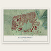 Feltonville, Pennsylvania map print, the full design
