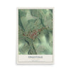Map of Finleyville, Pennsylvania, 12 x 18 inch unframed archival matte print