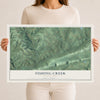 Map of Fishing Creek, Pennsylvania, 12 x 18 inch unframed archival matte print