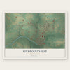 Fivepointville, Pennsylvania map print, the full design