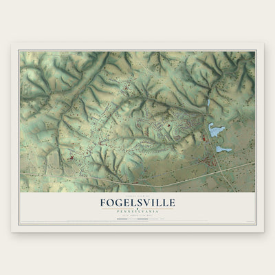 Fogelsville, Pennsylvania map print, the full design