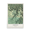 Map of Forkston, Pennsylvania, 12 x 18 inch unframed archival matte print