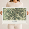 Map of Foster, McKean County, Pennsylvania, 12 x 18 inch unframed archival matte print