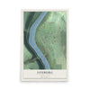 Map of Foxburg, Pennsylvania, 12 x 18 inch unframed archival matte print