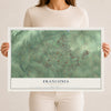 Map of Franconia, Pennsylvania, 12 x 18 inch unframed archival matte print