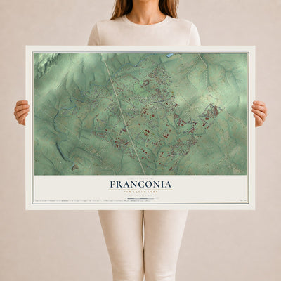 Map of Franconia, Pennsylvania, 24 x 36 inch unframed archival matte print