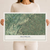 Map of Franklin, Adams County, Pennsylvania, 12 x 18 inch unframed archival matte print