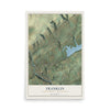 Map of Franklin, Carbon County, Pennsylvania, 12 x 18 inch unframed archival matte print