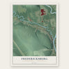 Fredericksburg, Crawford County, Pennsylvania map print, the full design