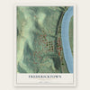 Fredericktown, Pennsylvania map print, the full design