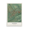 Map of Freeburg, Pennsylvania, 12 x 18 inch unframed archival matte print