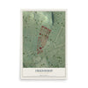 Map of Friendship, Pennsylvania, 12 x 18 inch unframed archival matte print