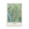 Map of Fulton, Pennsylvania, 12 x 18 inch unframed archival matte print