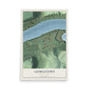 Map of Georgetown, Pennsylvania, 12 x 18 inch unframed archival matte print