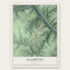 Gladwyne, Pennsylvania map print, the full design