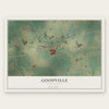 Goodville, Pennsylvania map print, the full design