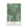 Map of Grampian, Pennsylvania, 12 x 18 inch unframed archival matte print