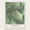 Grapeville, Pennsylvania map print, the full design