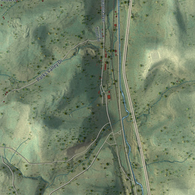 Second close-up of the map of Great Bend, Susquehanna County, Pennsylvania print showing more streets and buildings