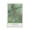 Map of Green Lane, Pennsylvania, 12 x 18 inch unframed archival matte print