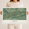 Map of Greene, Clinton County, Pennsylvania, 12 x 18 inch unframed archival matte print