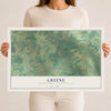 Map of Greene, Mercer County, Pennsylvania, 12 x 18 inch unframed archival matte print