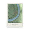 Map of Greensboro, Pennsylvania, 12 x 18 inch unframed archival matte print