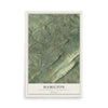 Map of Hamilton, Monroe County, Pennsylvania, 12 x 18 inch unframed archival matte print