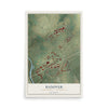 Map of Hanover, Lehigh County, Pennsylvania, 12 x 18 inch unframed archival matte print