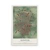 Map of Hanover, York County, Pennsylvania, 12 x 18 inch unframed archival matte print
