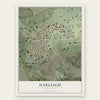 Harleigh, Pennsylvania map print, the full design