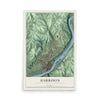 Map of Harrison, Allegheny County, Pennsylvania, 12 x 18 inch unframed archival matte print