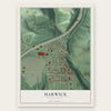 Harwick, Pennsylvania map print, the full design