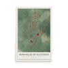 Map of the Borough of Hatfield, Montgomery County, Pennsylvania, 12 x 18 inch unframed archival matte print