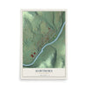 Map of Hawthorn, Pennsylvania, 12 x 18 inch unframed archival matte print