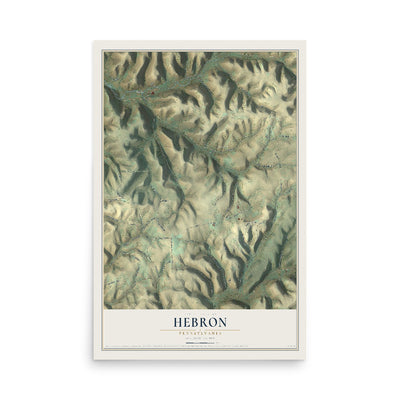 Map of Hebron, Pennsylvania, 12 x 18 inch unframed archival matte print