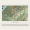 Inkerman, Pennsylvania map print, the full design