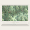 Joffre, Pennsylvania map print, the full design