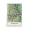 Map of Lackawaxen, Pennsylvania, 12 x 18 inch unframed archival matte print
