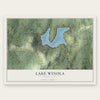 Lake Winola, Pennsylvania map print, the full design
