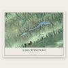 Lake Wynonah, Pennsylvania map print, the full design