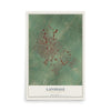 Map of Lansdale, Pennsylvania, 12 x 18 inch unframed archival matte print